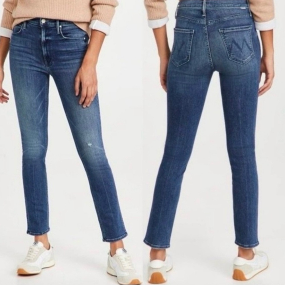 MOTHER The Dazzler Hoover Women's Classic Blue Skinny Jeans 27